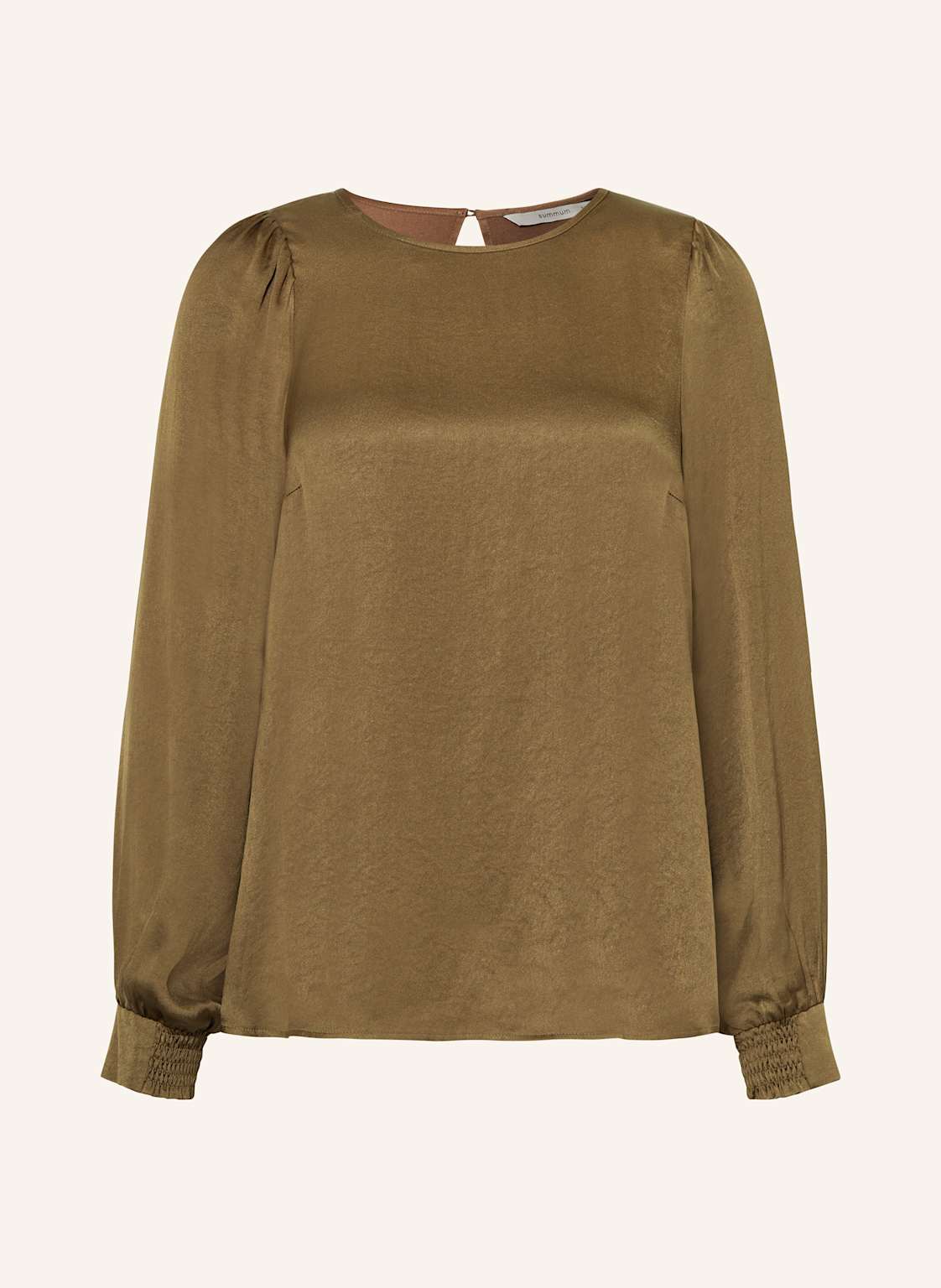 Summum Woman Blusenshirt Aus Satin gruen Summum Woman Blusenshirt Aus Satin gruen von summum woman