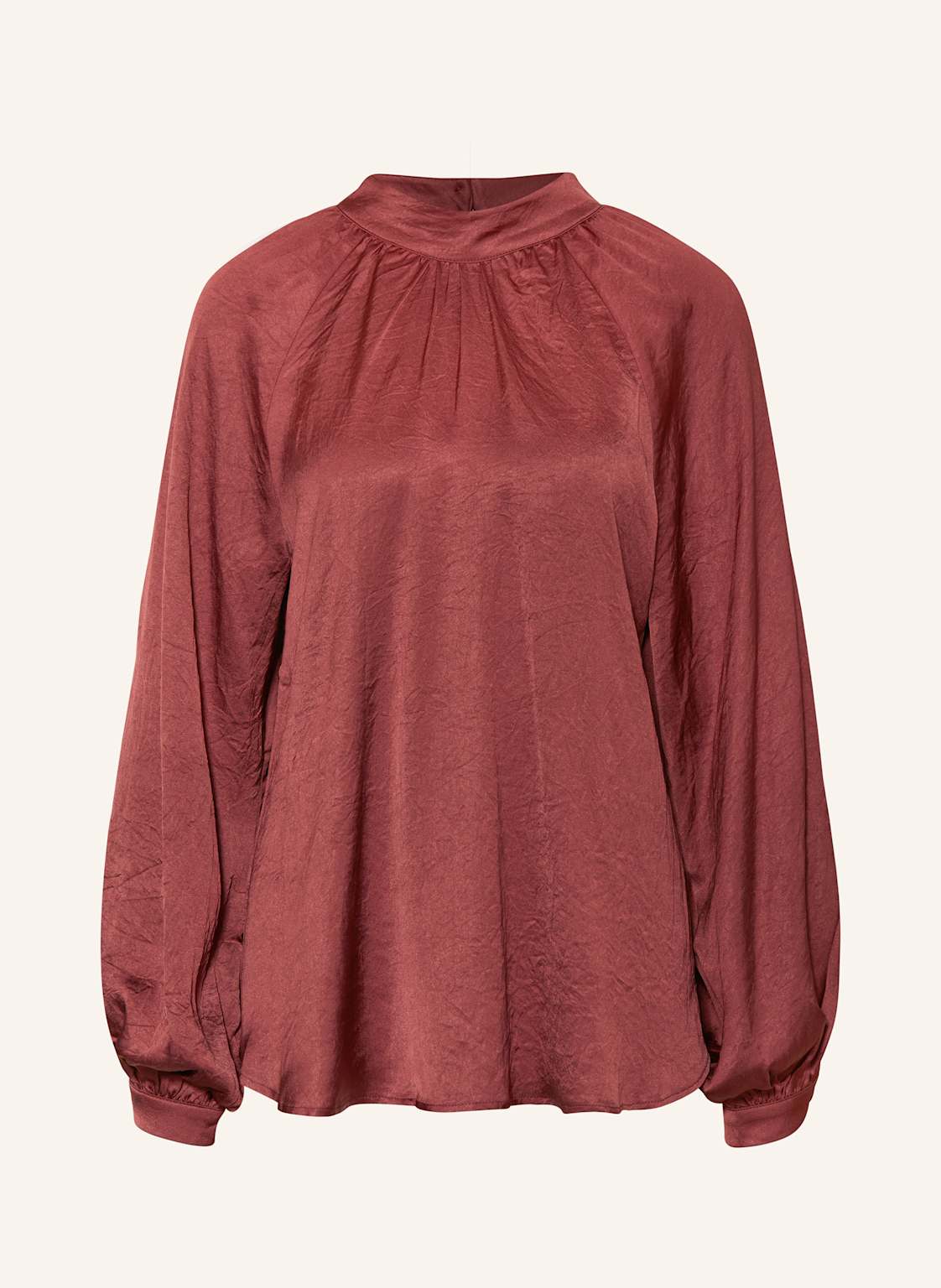 Summum Woman Blusenshirt Aus Satin rot von summum woman