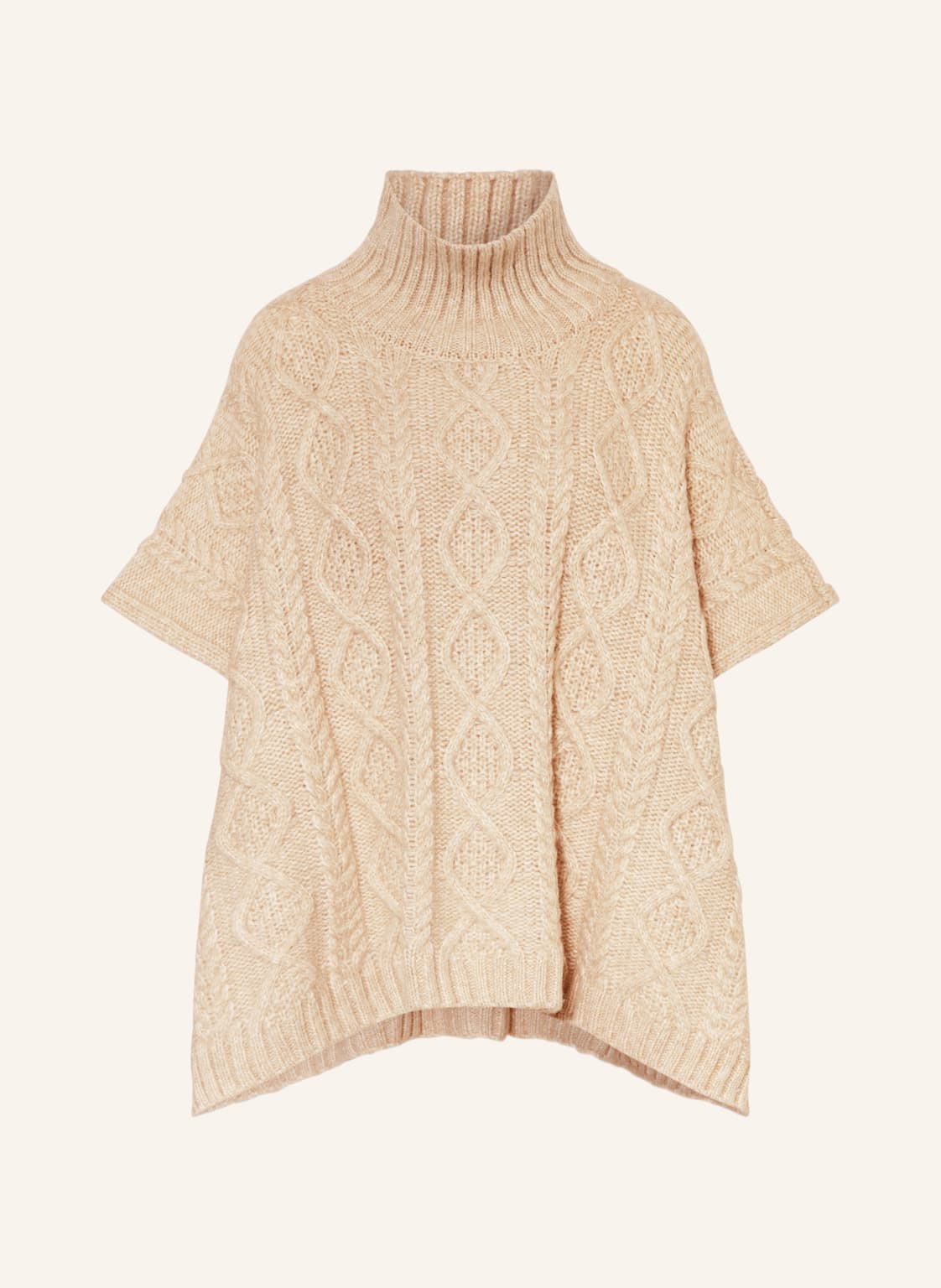 Summum Woman Strick-Poncho beige von summum woman