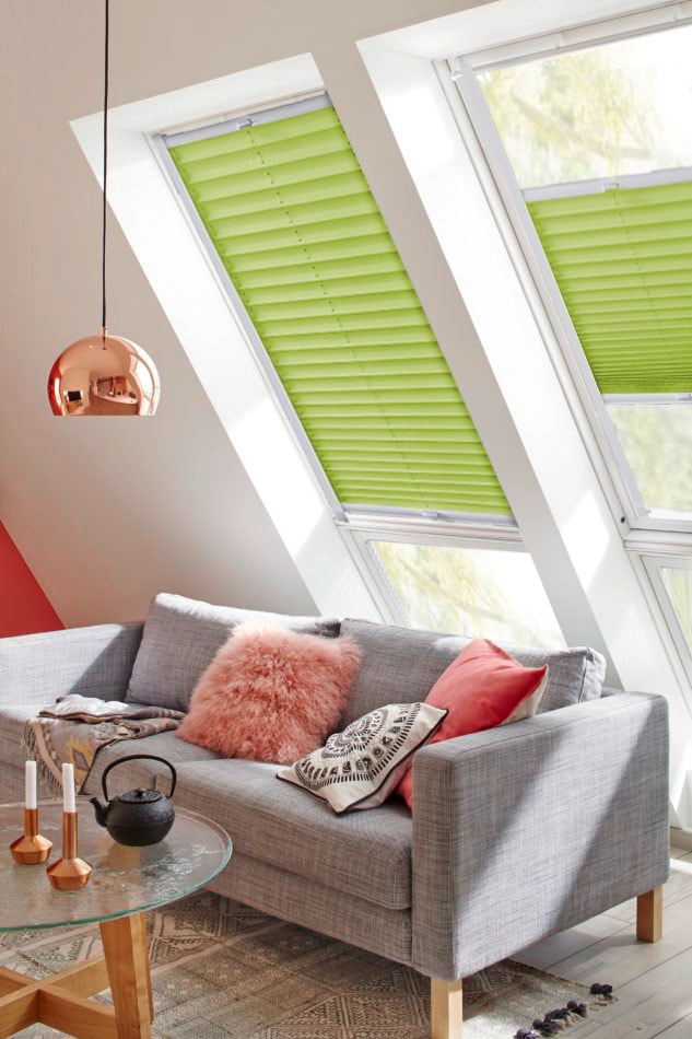 sunlines Dachfensterplissee »StartUp Style Crepe«, Lichtschutz, verspannt, mit Führungsschienen von sunlines