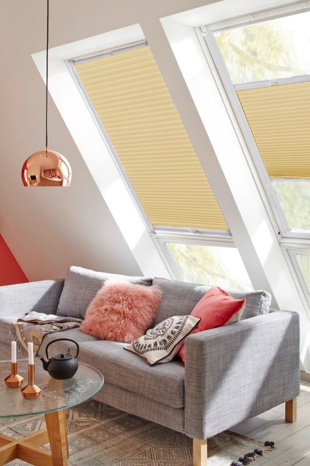 sunlines Dachfensterplissee »StartUp Style Honeycomb TL«, Lichtschutz, verspannt, mit Führungsschienen von sunlines