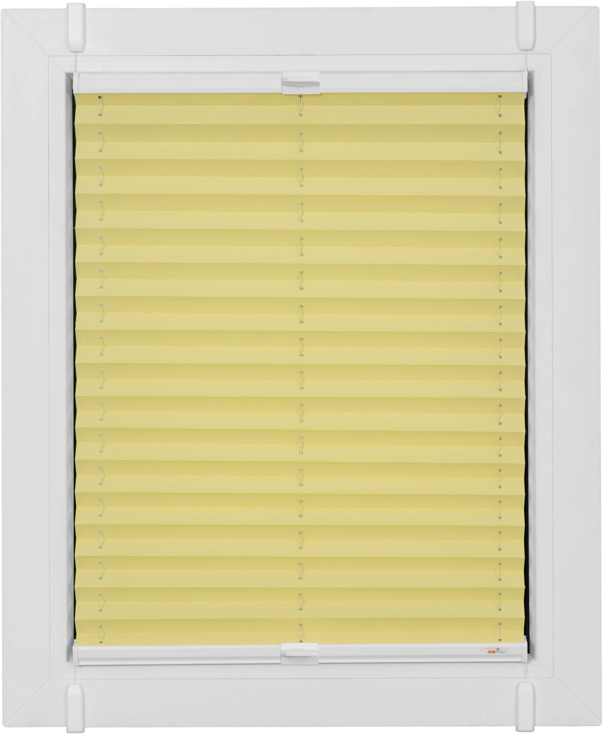 sunlines Plissee »One Size Style Crepe«, blickdicht, ohne Bohren, verspannt, Zubehörfarbe weiss, zum Klemmen sunlines Plissee »One Size Style Crepe«, blickdicht, ohne Bohren, verspannt, Zubehörfarbe weiss, zum Klemmen von sunlines