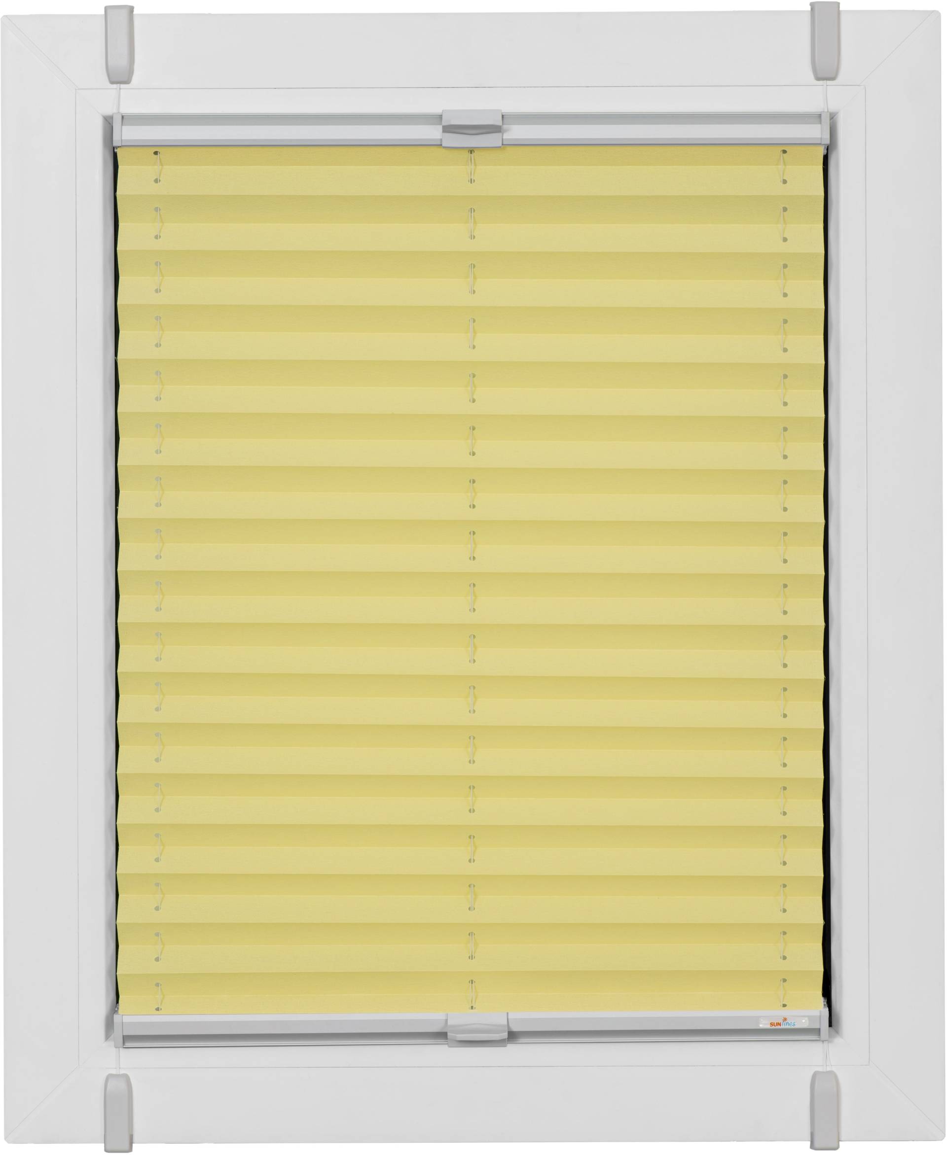 sunlines Plissee »One Size Style Crepe«, blickdicht, ohne Bohren, verspannt, Zubehörfarbe grau, zum Klemmen sunlines Plissee »One Size Style Crepe«, blickdicht, ohne Bohren, verspannt, Zubehörfarbe grau, zum Klemmen von sunlines