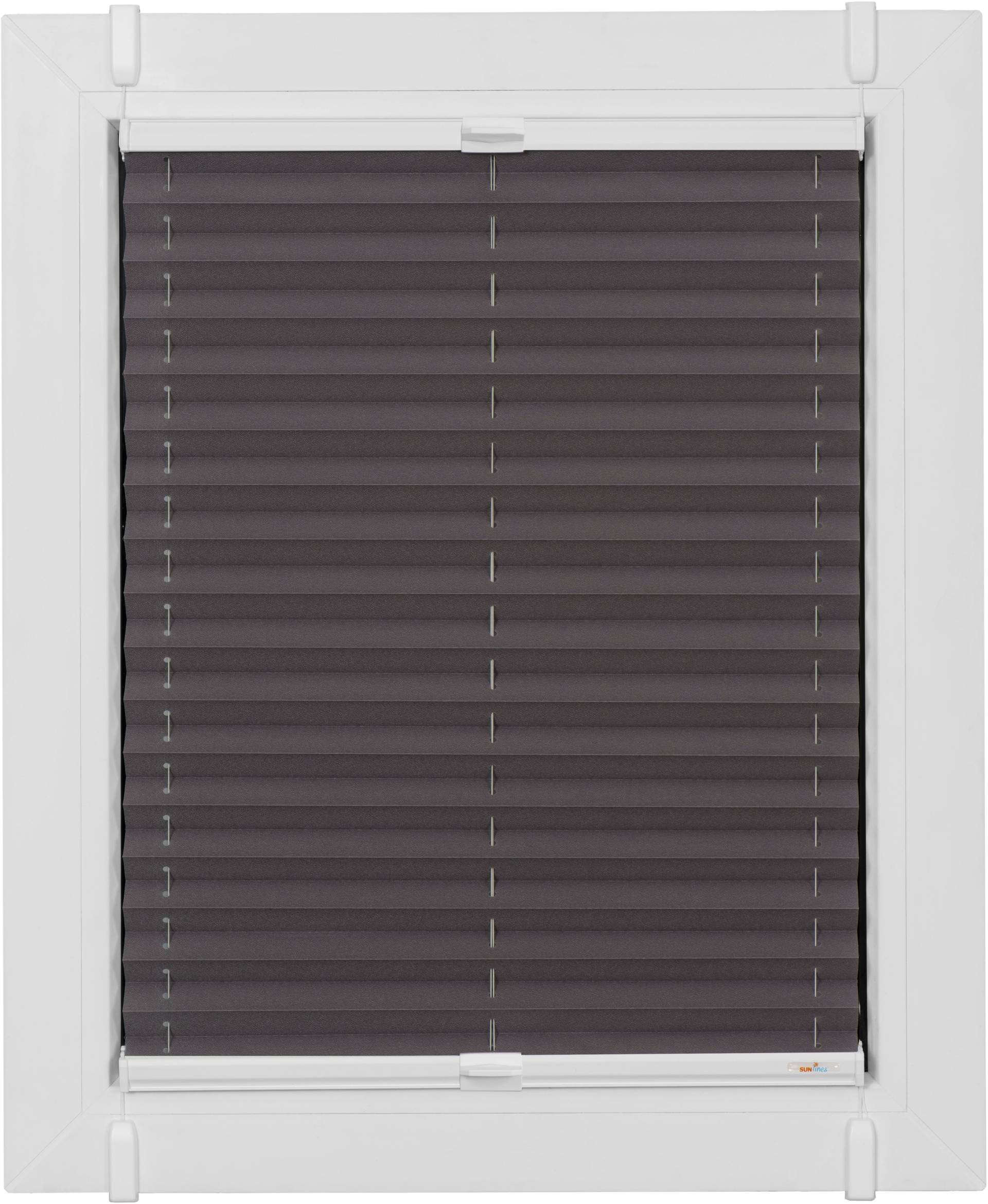 sunlines Plissee »One Size Style Crepe«, blickdicht, ohne Bohren, verspannt, Zubehörfarbe weiss, zum Klemmen sunlines Plissee »One Size Style Crepe«, blickdicht, ohne Bohren, verspannt, Zubehörfarbe weiss, zum Klemmen von sunlines