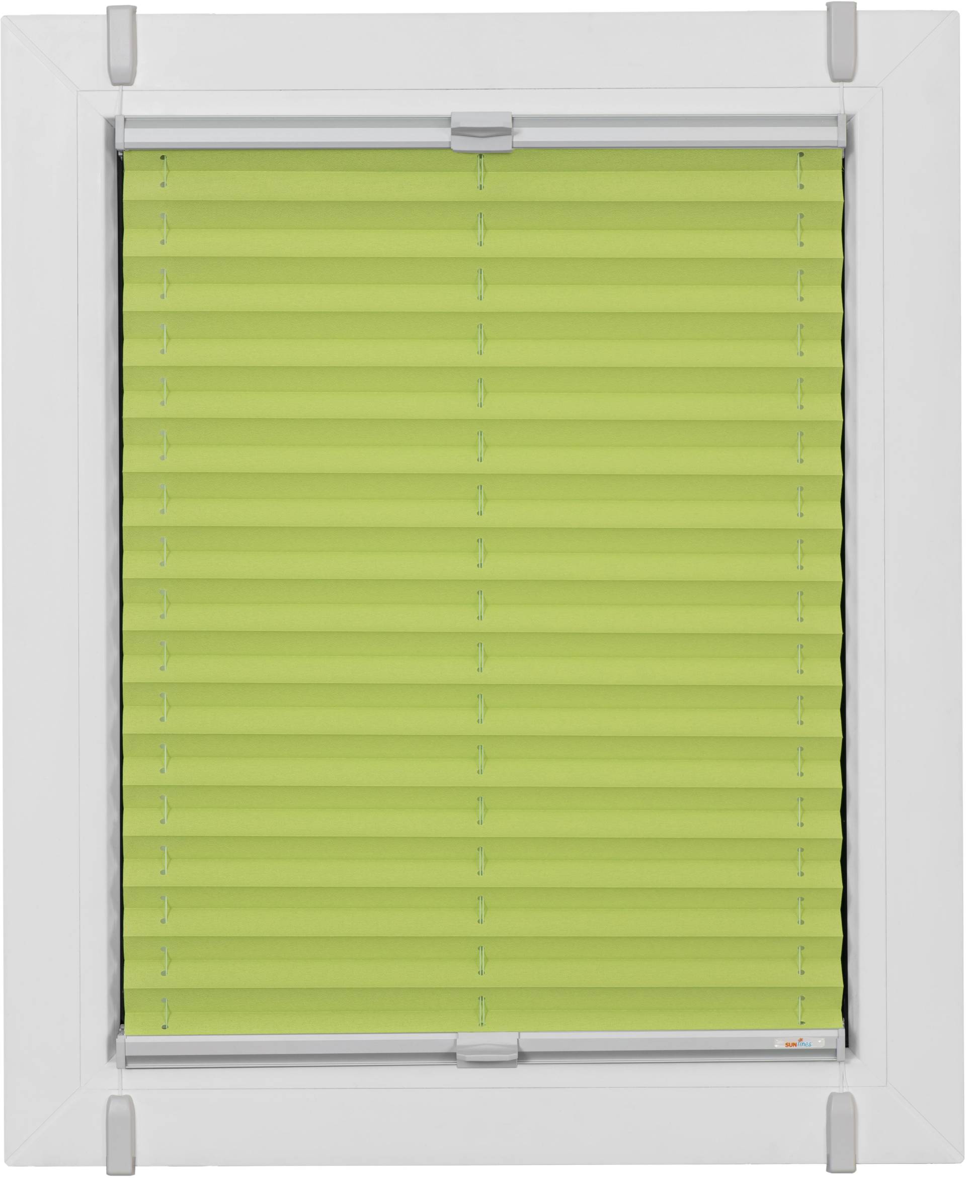 sunlines Plissee »One Size Style Crepe«, blickdicht, ohne Bohren, verspannt, Zubehörfarbe grau, zum Klemmen sunlines Plissee »One Size Style Crepe«, blickdicht, ohne Bohren, verspannt, Zubehörfarbe grau, zum Klemmen von sunlines