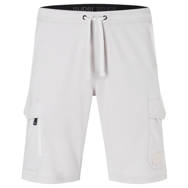 super.natural - Cargo Bio Shorts - Shorts Gr 54 - XL weiß/grau von super.natural