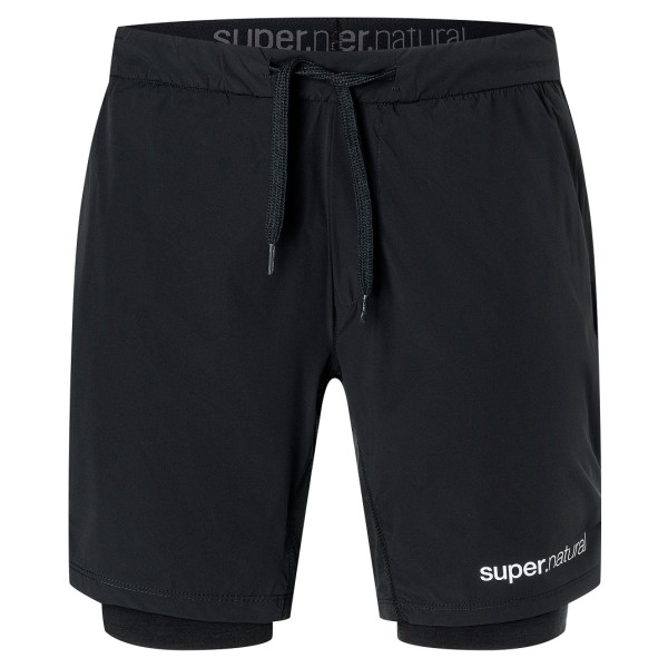 super.natural - Double Layer Shorts - Shorts Gr 46 - S schwarz von super.natural