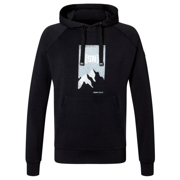 super.natural - Favourite 2 Pitch Hoodie - Merinohoodie Gr 48/50 - M schwarz von super.natural