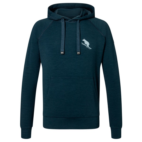 super.natural - Favourite Flear Hoodie - Merinohoodie Gr 46 - S;48/50 - M blau von super.natural