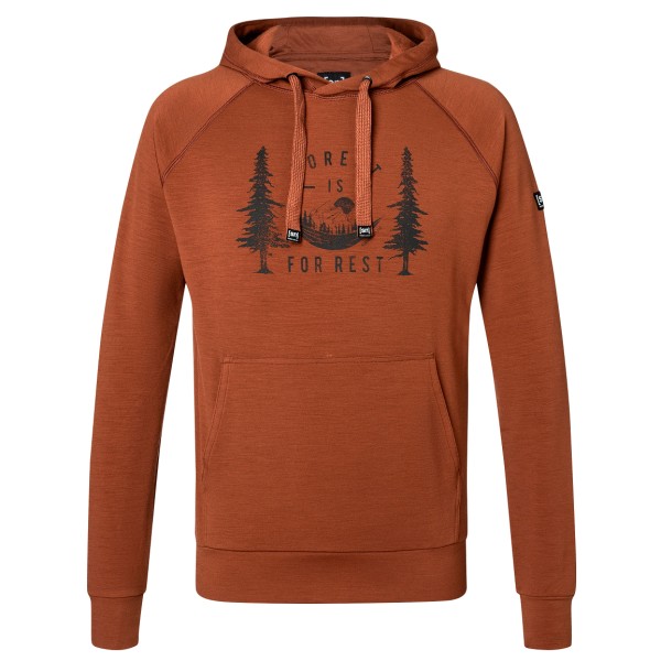 super.natural - Favourite For Rest Hoodie - Merinohoodie Gr 46 - S rot von super.natural