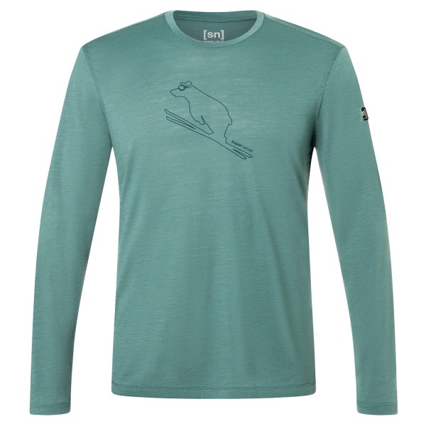 super.natural - Flear L/S - Longsleeve Gr 46 - S türkis von super.natural