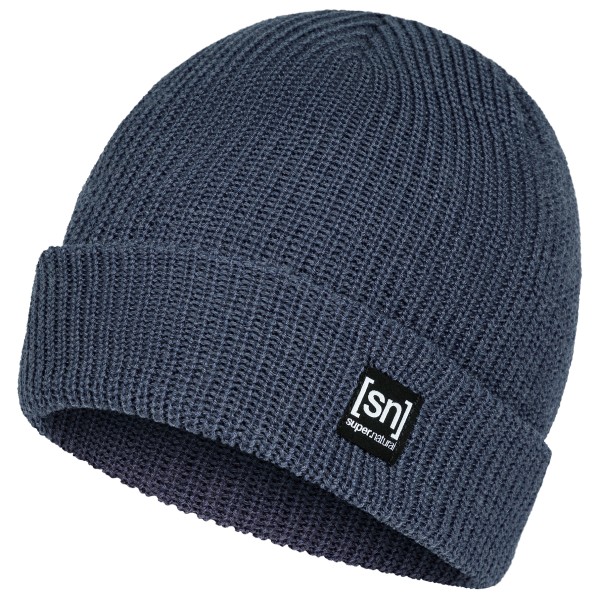 super.natural - Merino Basic Beanie - Mütze Gr One Size blau von super.natural