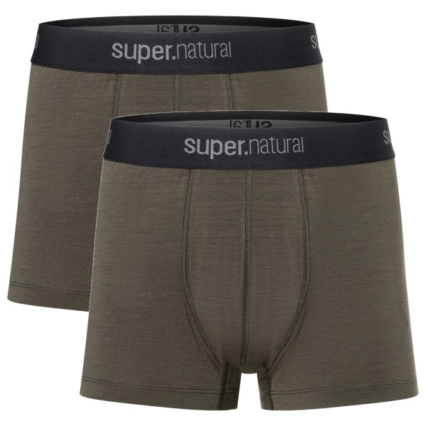 super.natural - Tundra 175 Boxer 2 Pack - Unterhose Gr 54 - XL braun von super.natural