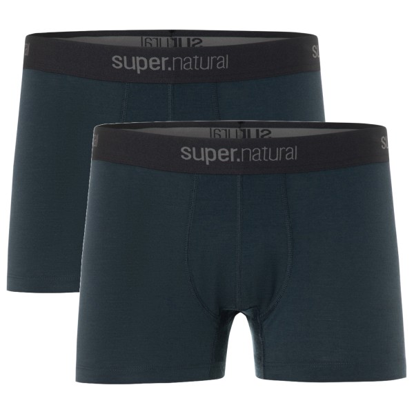 super.natural - Tundra 175 Boxer 2 Pack - Unterhose Gr L blau von super.natural