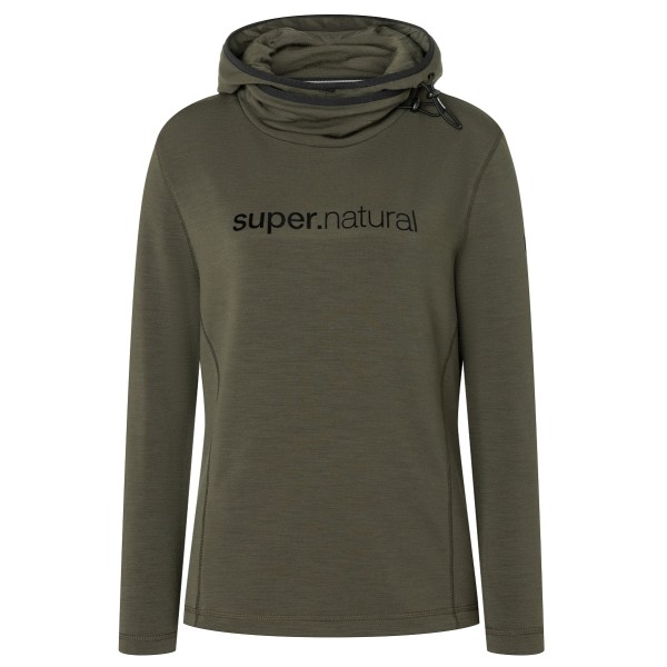 super.natural - Women's Alpine Hooded - Hoodie Gr XS braun von super.natural