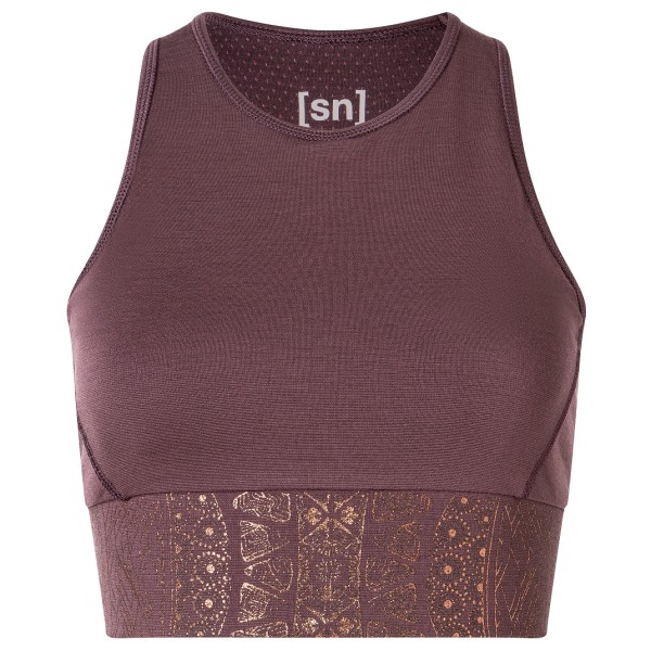 super.natural - Women's Arabesque LF Top - Sport-BH Gr S lila von super.natural