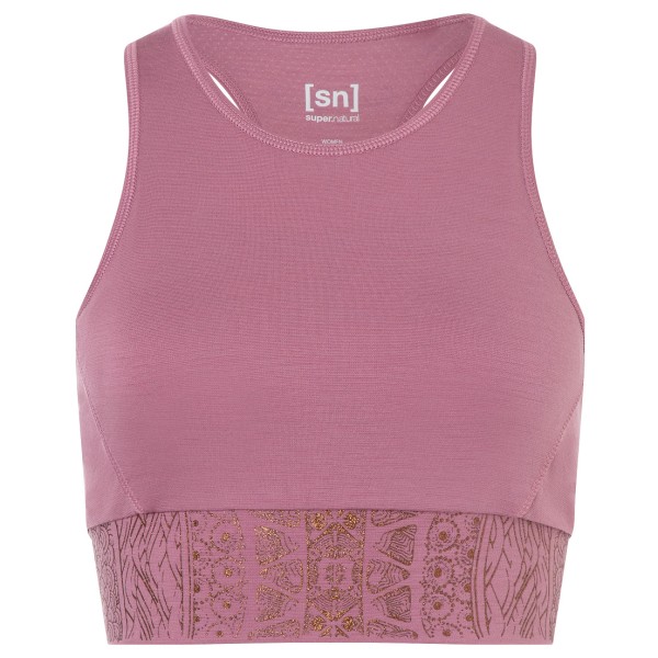 super.natural - Women's Arabesque LF Top - Sport-BH Gr M rosa von super.natural