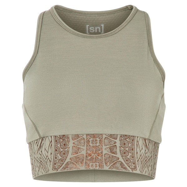 super.natural - Women's Arabesque LF Top - Sport-BH Gr 40 - L grau von super.natural