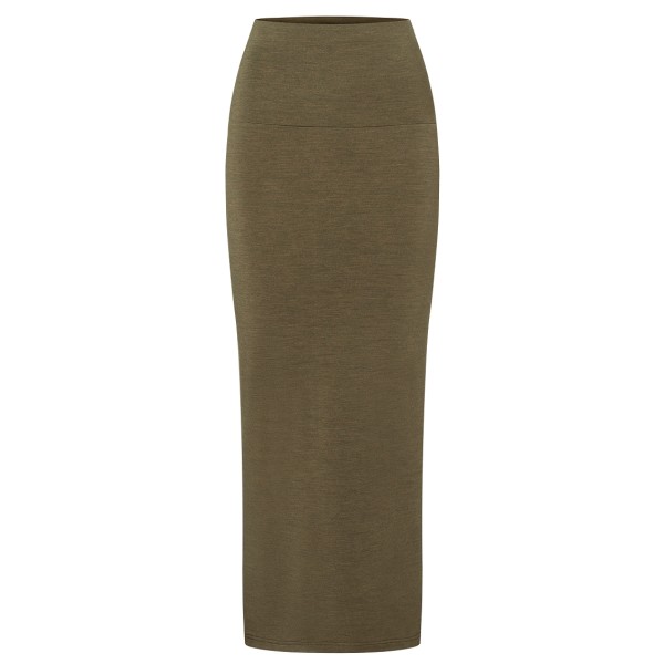 super.natural - Women's Cosy Skirt - Jupe Gr XS braun/oliv von super.natural