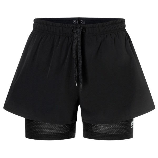 super.natural - Women's Double Layer Shorts - Shorts Gr S schwarz von super.natural