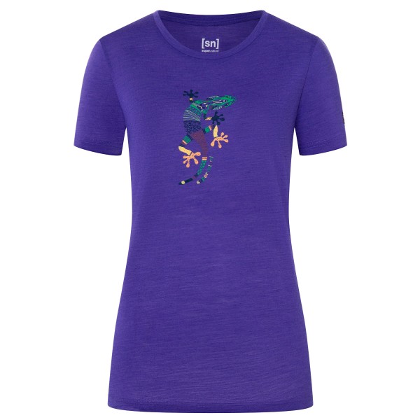 super.natural - Women's El Gecko - Merinoshirt Gr 36 - S lila von super.natural