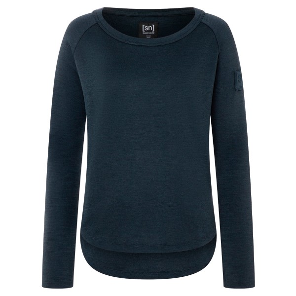 super.natural - Women's Everyday Bio Crew - Merinopullover Gr S blau von super.natural