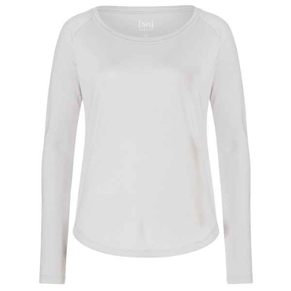 super.natural - Women's Everyday Bio Crew - Merinopullover Gr XS grau/weiß von super.natural