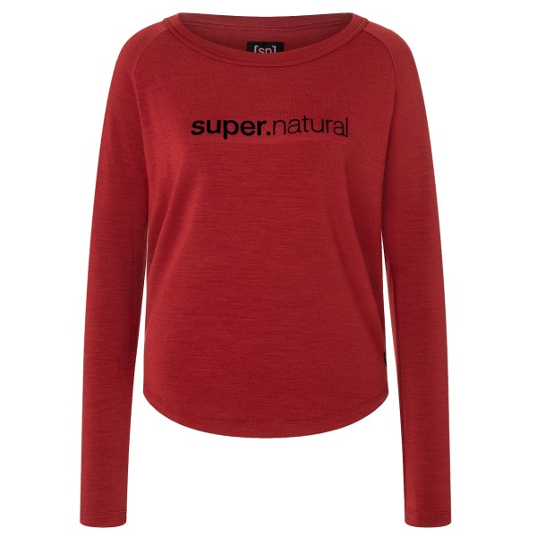 super.natural - Women's Everyday Crew - Longsleeve Gr 34 - XS rot von super.natural