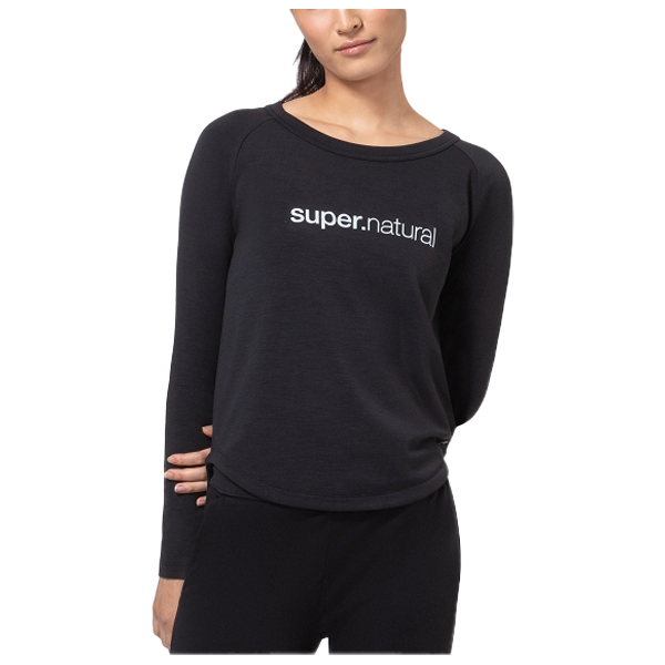 super.natural - Women's Everyday Crew - Longsleeve Gr 34 - XS schwarz von super.natural