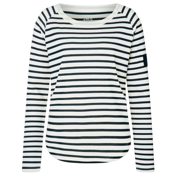 super.natural - Women's Everyday Stripe Bio Crew - Merinopullover Gr L;M;S;XL;XS weiß/grau von super.natural