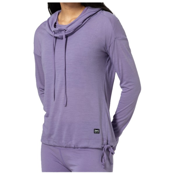 super.natural - Women's Funnel Hoodie - Hoodie Gr L lila von super.natural