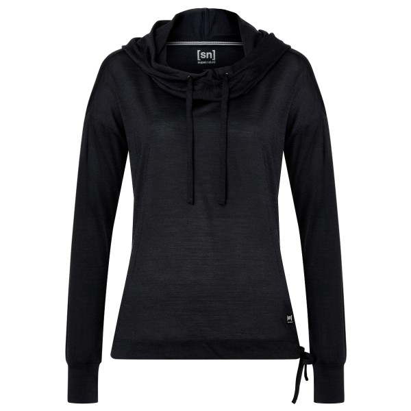 super.natural - Women's Funnel Hoody Gr 34 - XS;36 - S;38 - M;40 - L;42 - XL schwarz von super.natural