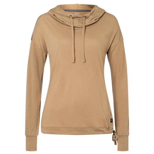 super.natural - Women's Funnel Hoody Gr XS beige von super.natural