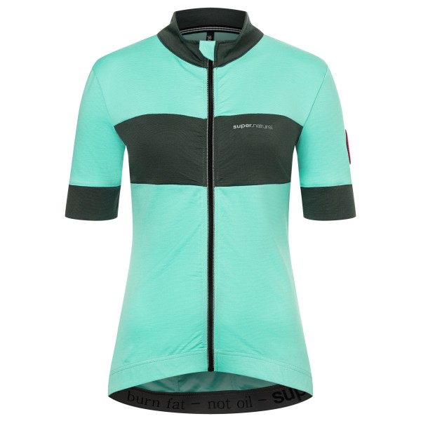 super.natural - Women's Grava Jersey - Velotrikot Gr L;M;S;XL;XS beige;braun;bunt;oliv;türkis von super.natural