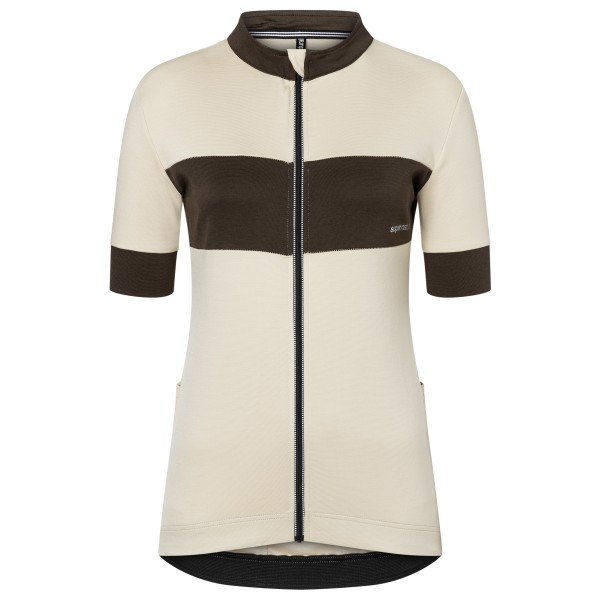 super.natural - Women's Grava Jersey - Velotrikot Gr L beige von super.natural