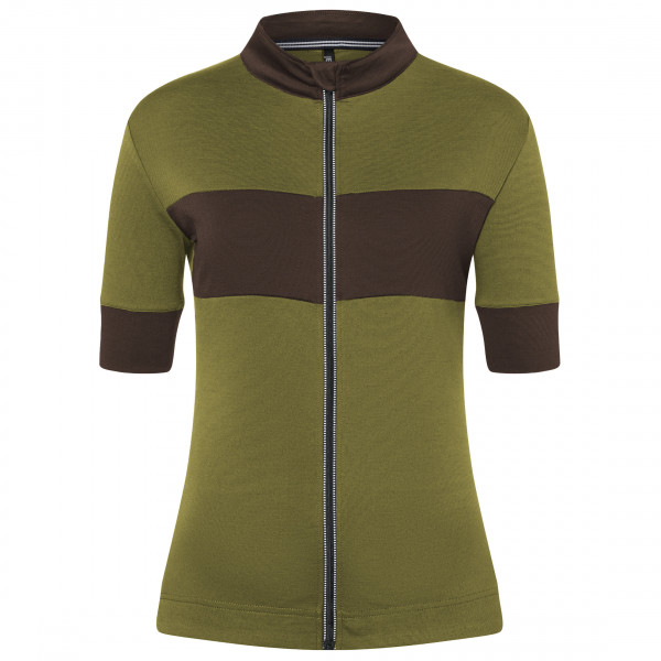 super.natural - Women's Grava Jersey - Velotrikot Gr M oliv von super.natural