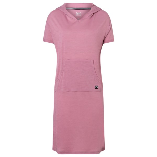 super.natural - Women's Hooded Dress - Kleid Gr L rosa von super.natural