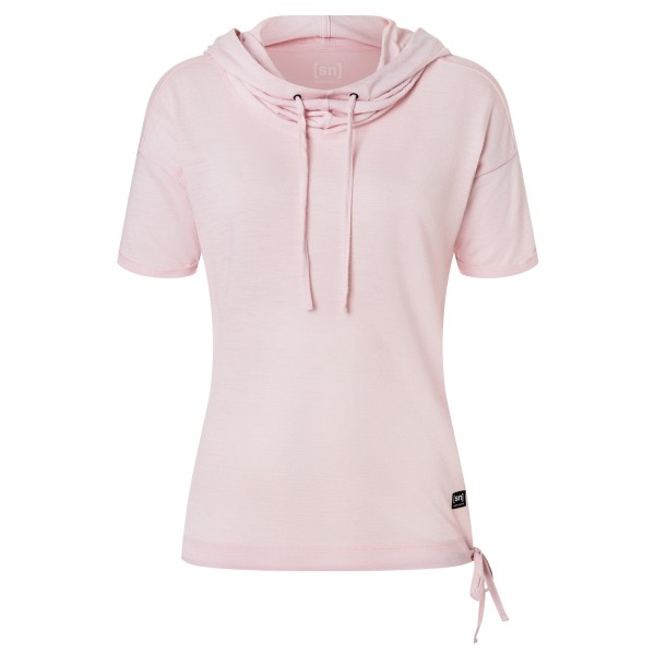 super.natural - Women's JustShort Hoodie - Merinoshirt Gr L;M;S;XL;XS beige;blau;rosa von super.natural