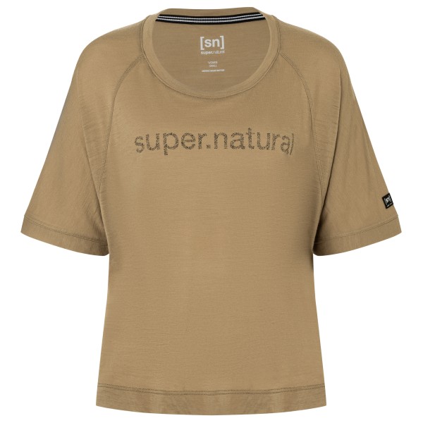 super.natural - Women's Liquid FloTee - Merinoshirt Gr S beige super.natural - Women's Liquid FloTee - Merinoshirt Gr S beige von super.natural