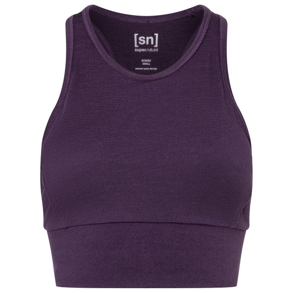 super.natural - Women's Liquid Flow Top - Sport-BH Gr 36 - S lila von super.natural