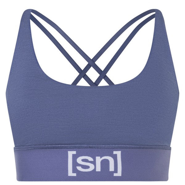 super.natural - Women's Super Top - Sport-BH Gr 34 - XS blau von super.natural