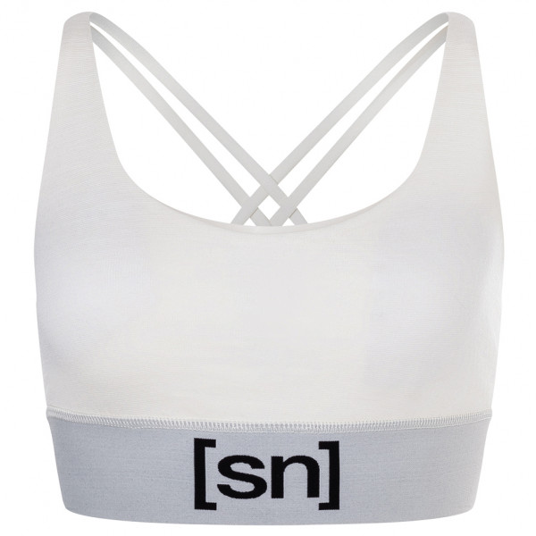 super.natural - Women's Super Top - Sport-BH Gr XS weiß/grau von super.natural