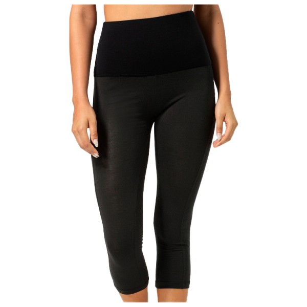 super.natural - Women's Tundra 175 Comfy Tight 3/4 - Lange Unterhose Gr 34 - XS;36 - S;38 - M;40 - L;42 - XL schwarz von super.natural