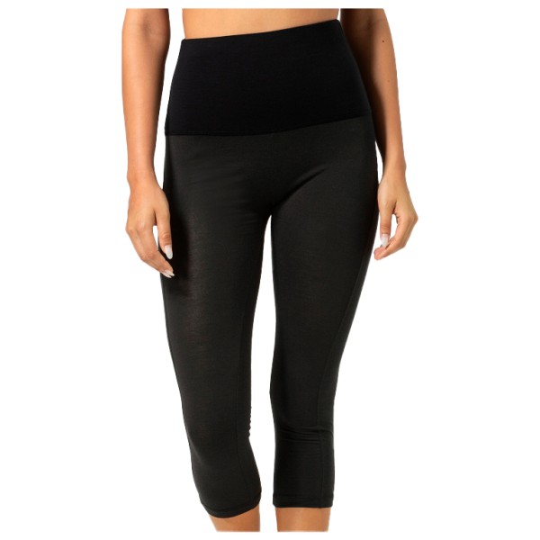 super.natural - Women's Tundra 175 Comfy Tight 3/4 - Lange Unterhose Gr 34 - XS schwarz von super.natural