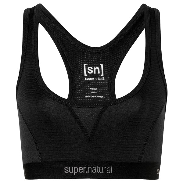 super.natural - Women's Tundra 220 Semplice Bra - Sport-BH Gr S schwarz von super.natural