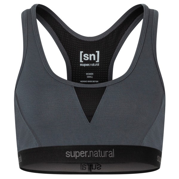 super.natural - Women's Tundra 220 Semplice Bra - Sport-BH Gr L blau von super.natural