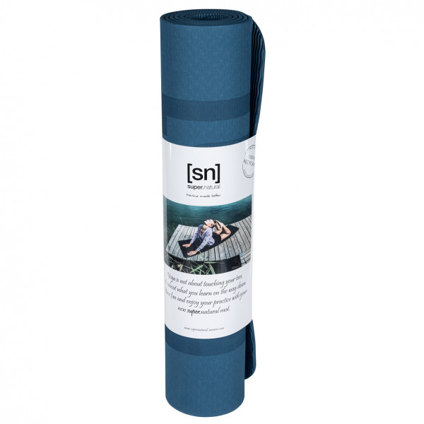 super.natural - Yoga Mat Gr 183 x 61 x 0,4 cm blau von super.natural