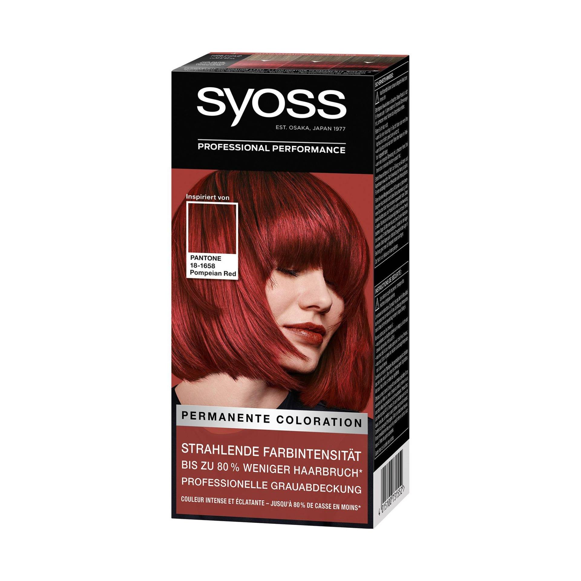 Permanente Coloration Damen _ Pompeian Red von syoss