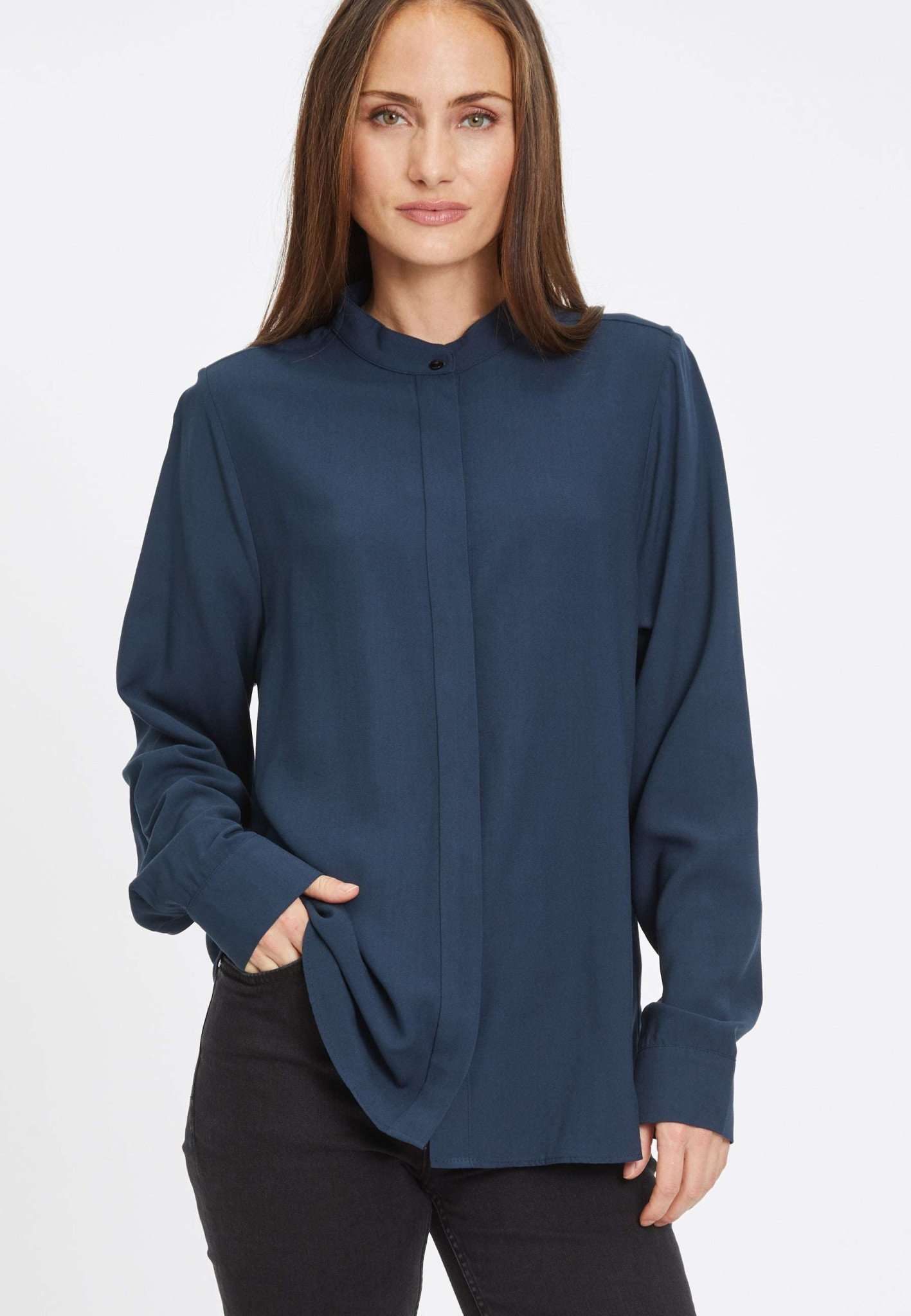 Tamaris Blusentop »Bluse Bytom Stand Collar Blouse« von tamaris