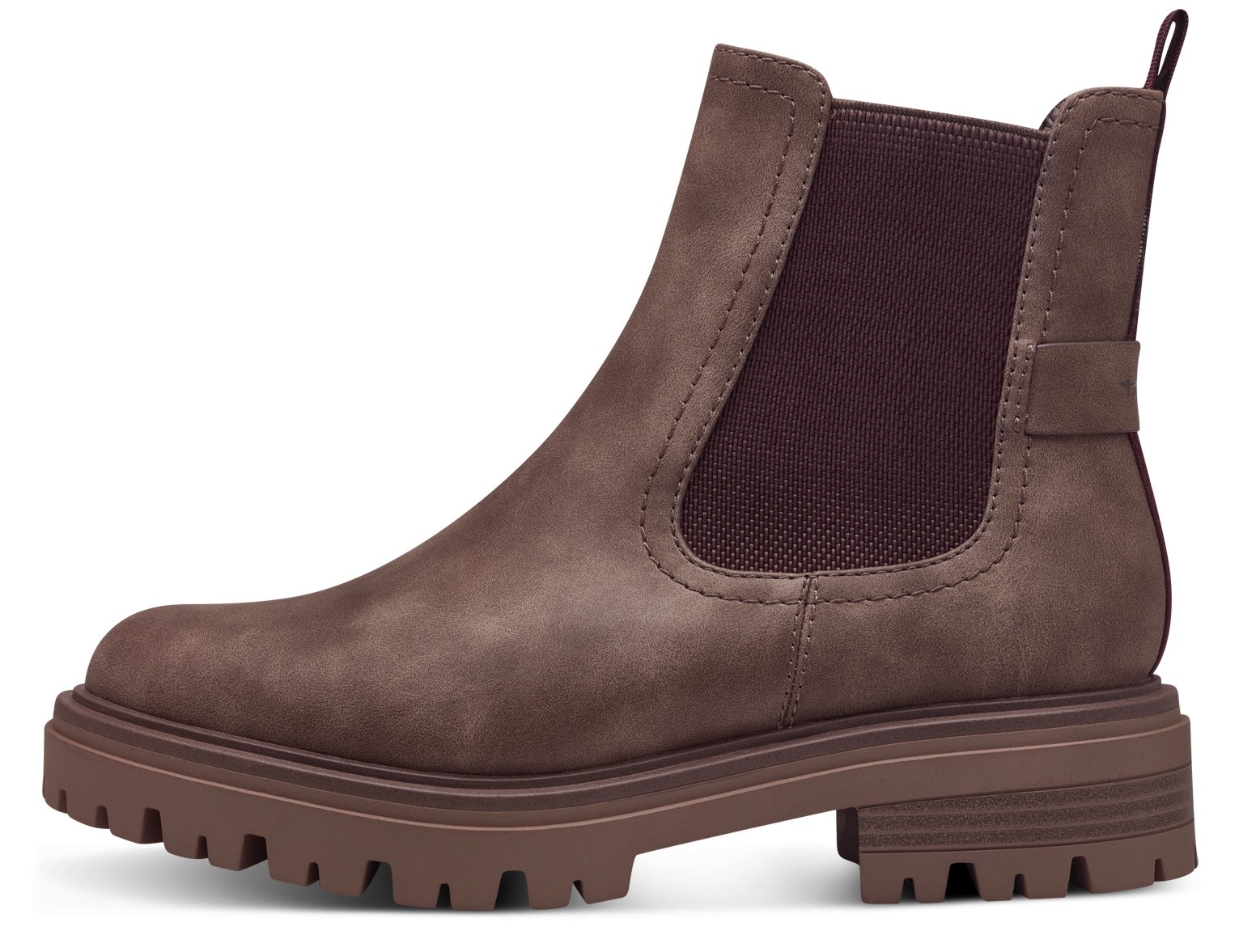 Tamaris Chelseaboots, Blockabsatz, Stiefelette, Boots mit Textilband an der Ferse Tamaris Chelseaboots, Blockabsatz, Stiefelette, Boots mit Textilband an der Ferse von tamaris